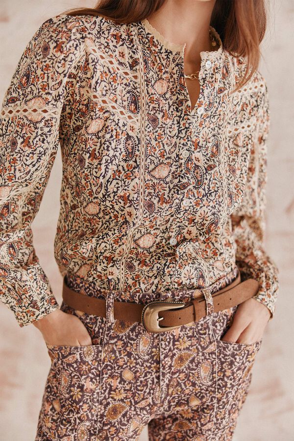 Hoss Intropia Rafaela. Blusa estampada. Multicolorido