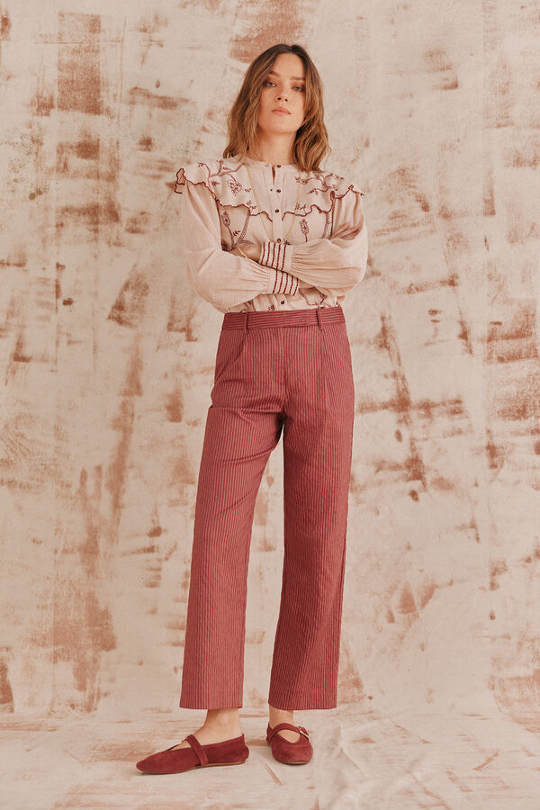 Hoss Intropia Paloma. Calça riscas Granada