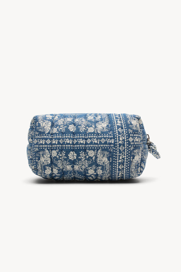 Hoss Intropia Leandra. N&eacute;cessaire estampado acolchoado Azul