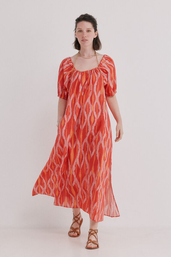 Aida. Vestido midi estampado