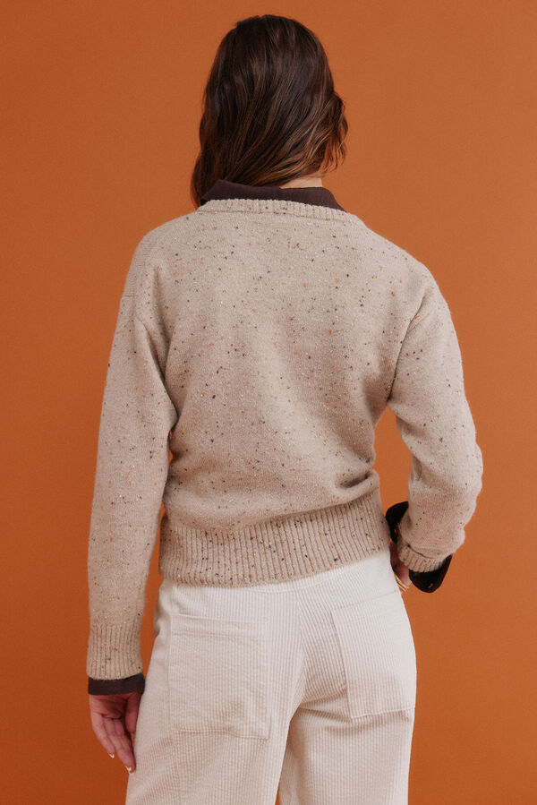 Hoss Intropia Imelda. Camisola mesclado Beige