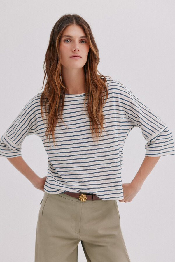 Hoss Intropia Monique. T-shirt curta Azul