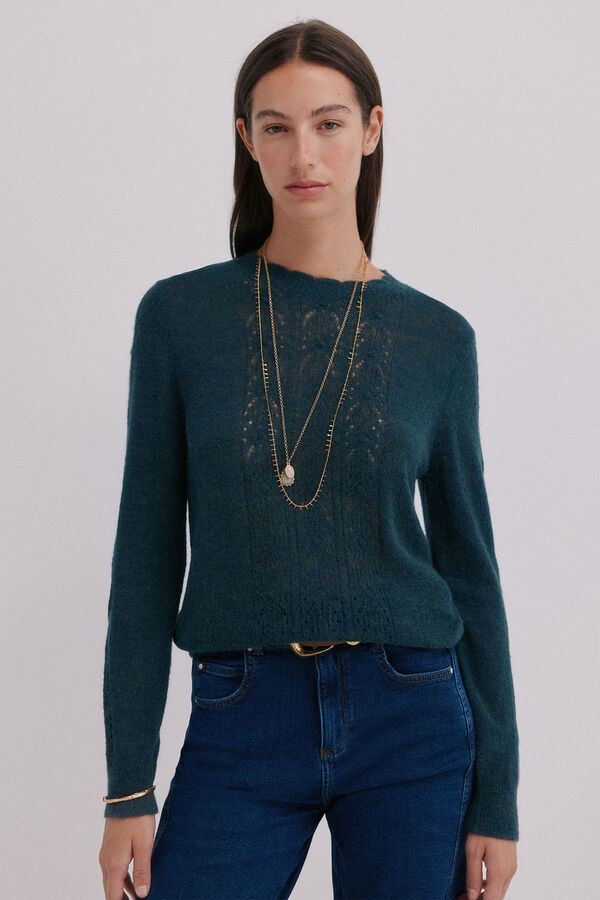 Hoss Intropia Isabella. Camisola vazado Verde