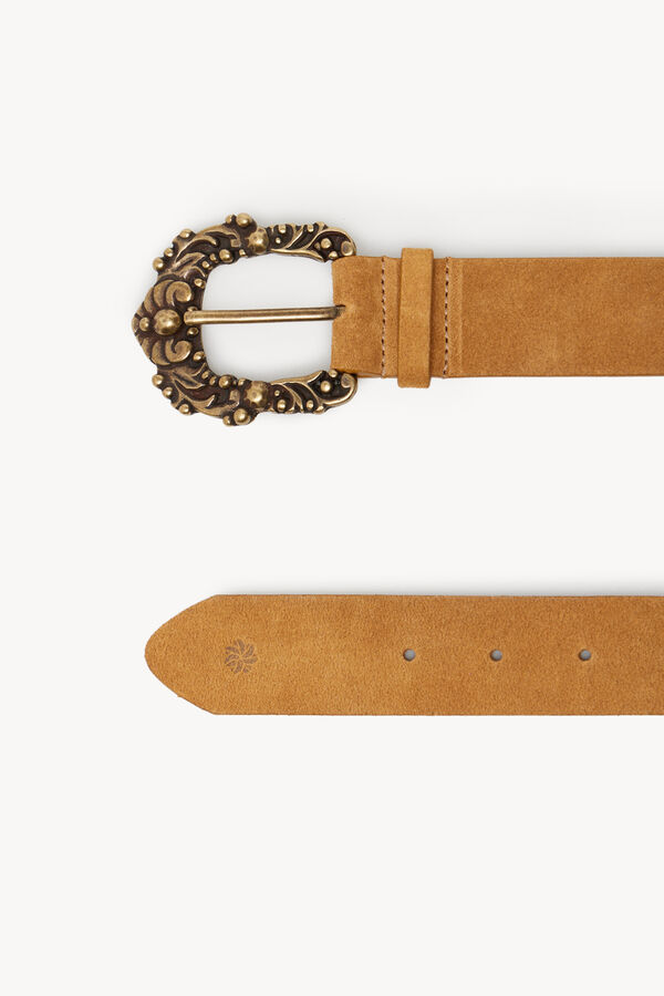 Hoss Intropia Margarita. Sustainable Made in Spain leather belt Brown