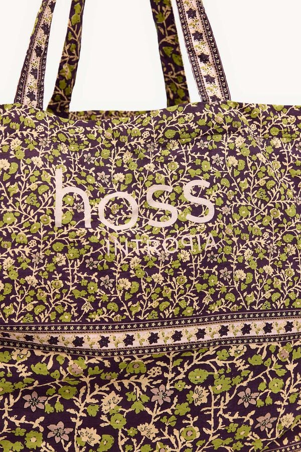 Hoss Intropia Naomi. Mala estampada em algod&atilde;o Multicolorido