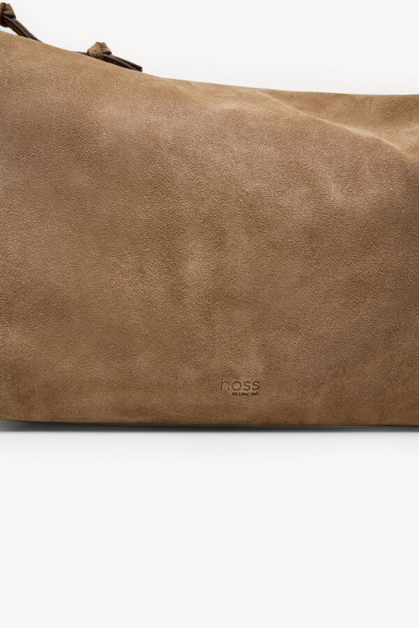 Hoss Intropia Natalia. Croute de camur&ccedil;a Castanho