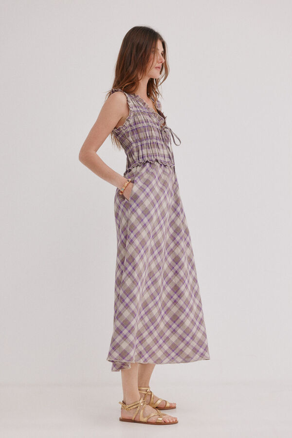 Hoss Intropia Ashley. Vestido xadrez Multicolorido