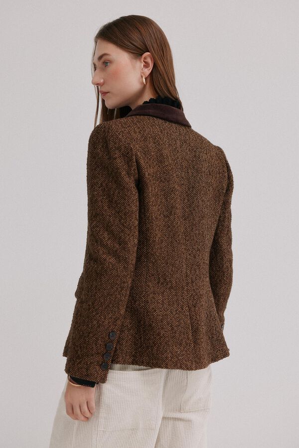 Hoss Intropia Elsa. Blazer espiga Castanho