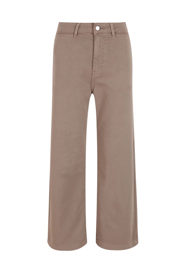 Hoss Intropia Briana. Jeans perna larga Beige