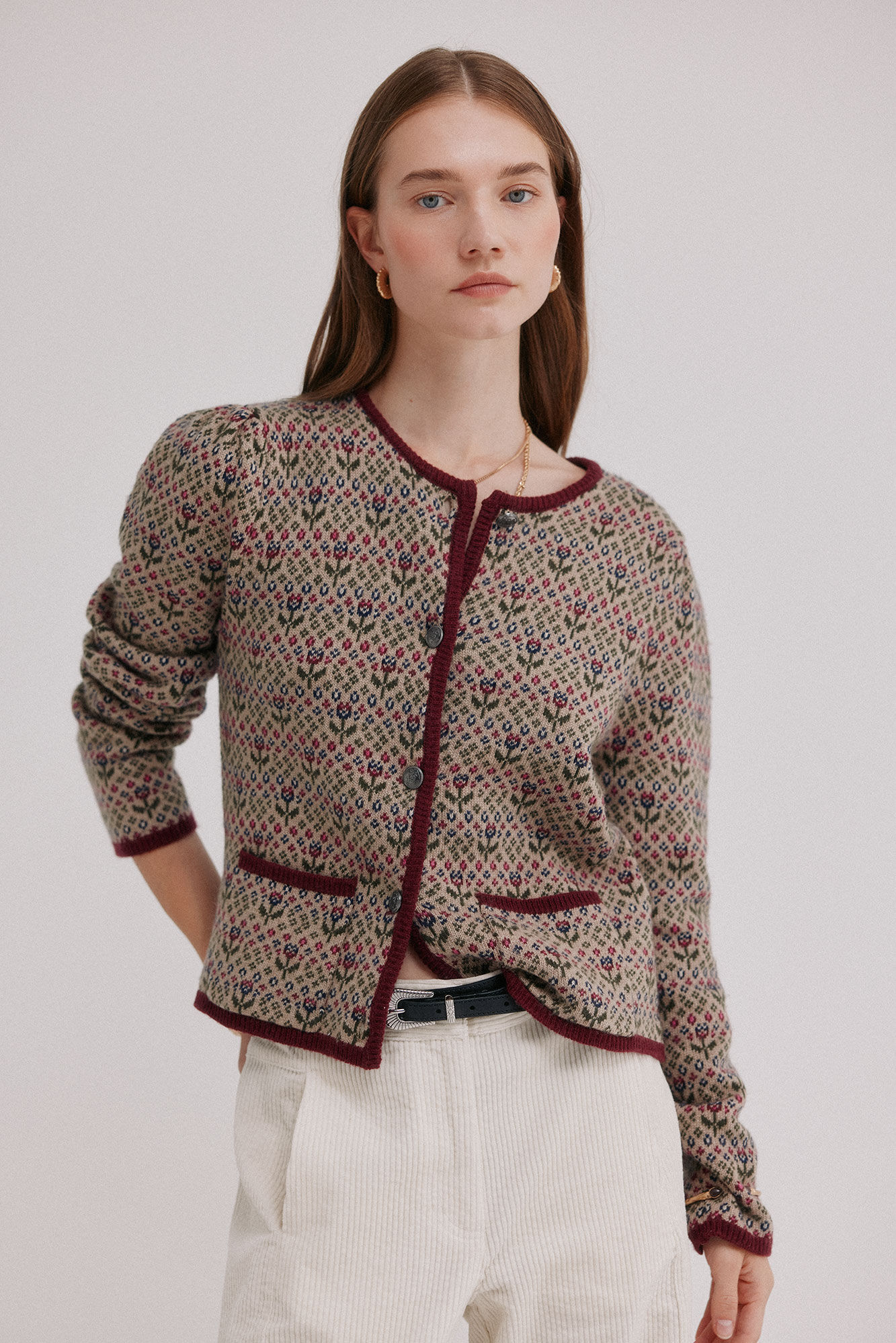 Hoss Intropia Isela. Cardigan jacquard
