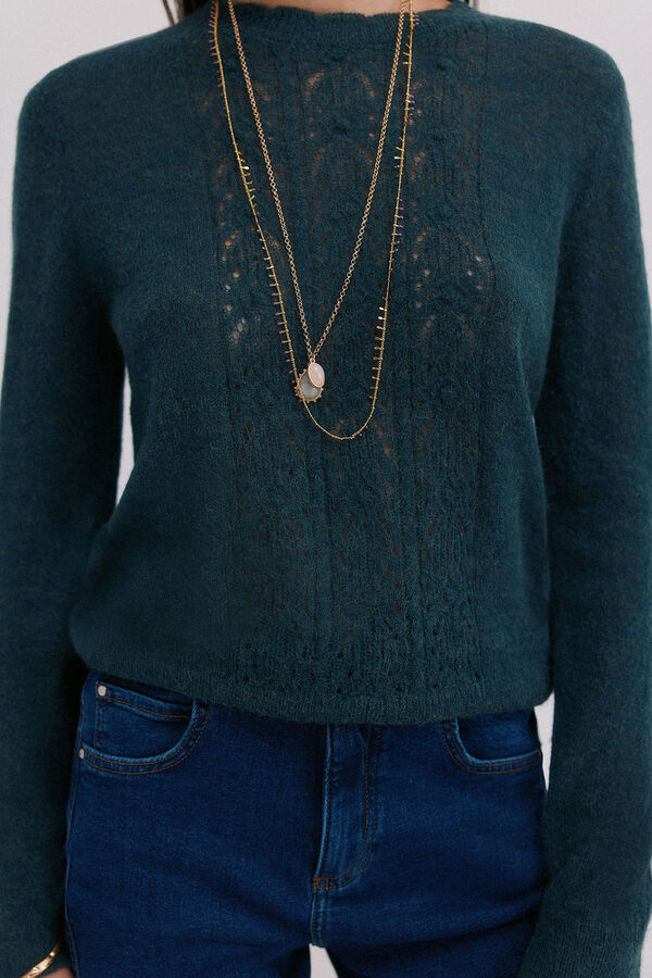 Hoss Intropia Isabella. Camisola vazado Verde