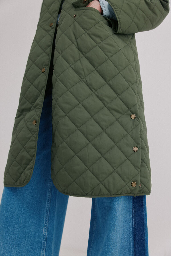 Hoss Intropia Daria. Sneaker acolchoada Verde