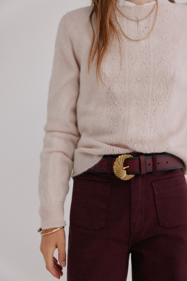 Hoss Intropia Isabella. Camisola vazado Beige