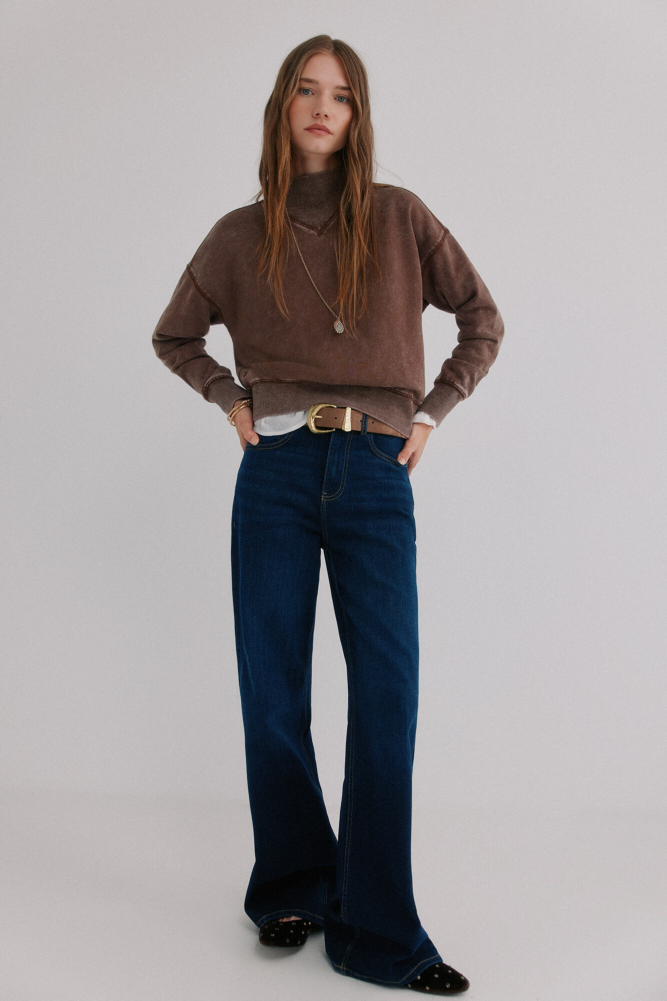 Hoss Intropia Manuela. Sweatshirt com efeito lavado