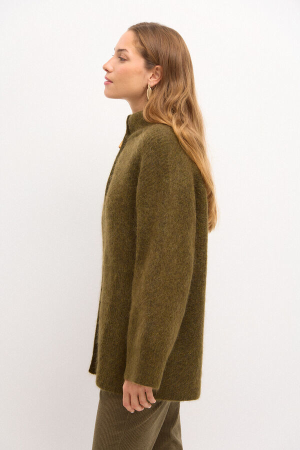 Hoss Intropia Taciana. jersey<br>-knit coat  Khaki