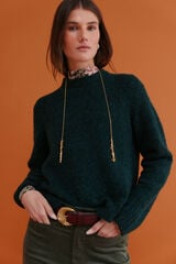 Hoss Intropia Irati. Camisola bouclé Verde