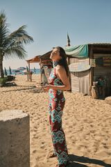 Hoss Intropia Poline. Printed pants Burgundy