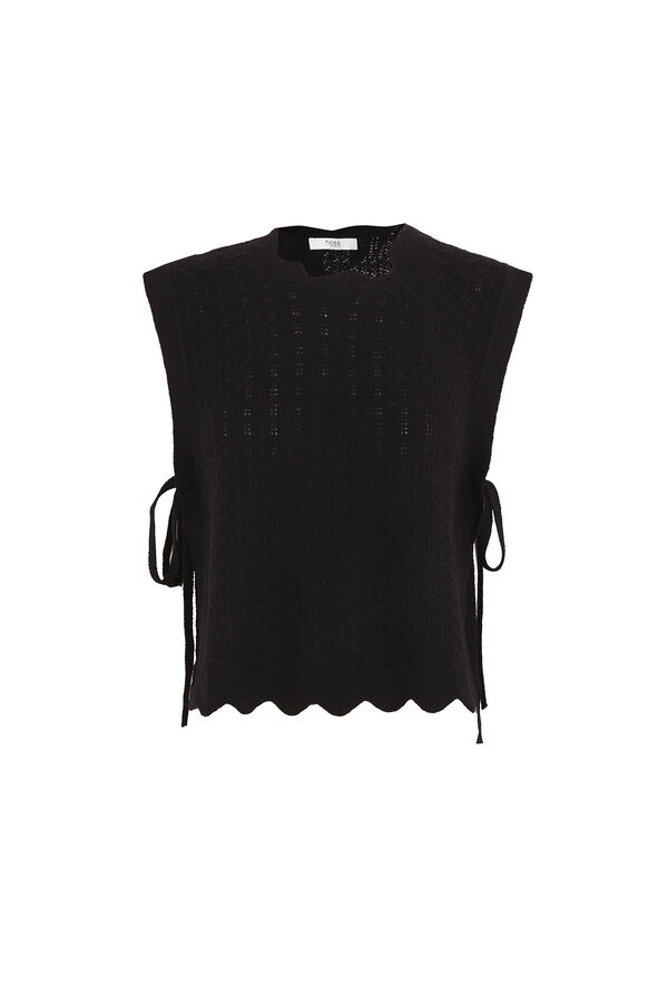Hoss Intropia Isaura. Knitted gilet Black