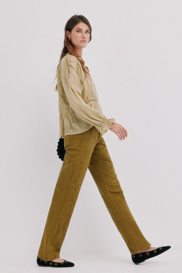 Hoss Intropia Guiomar. Boho blouse Khaki