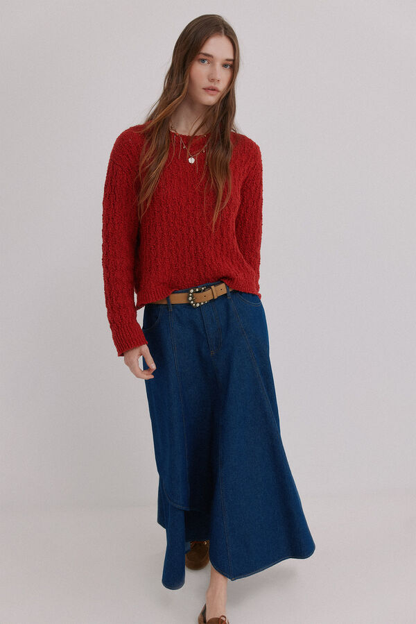 Hoss Intropia Regina. saia denim Azul