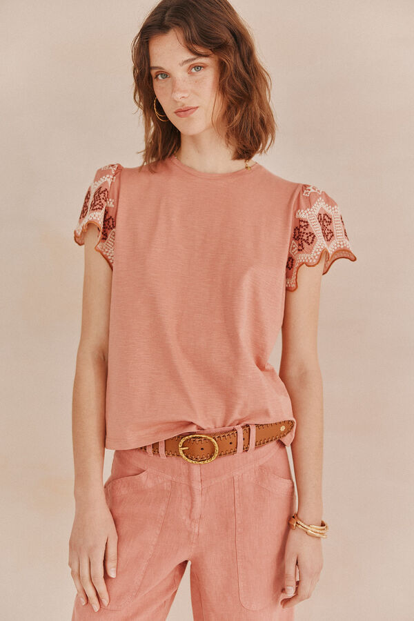 Hoss Intropia Monique. T-shirt bordada Subiu