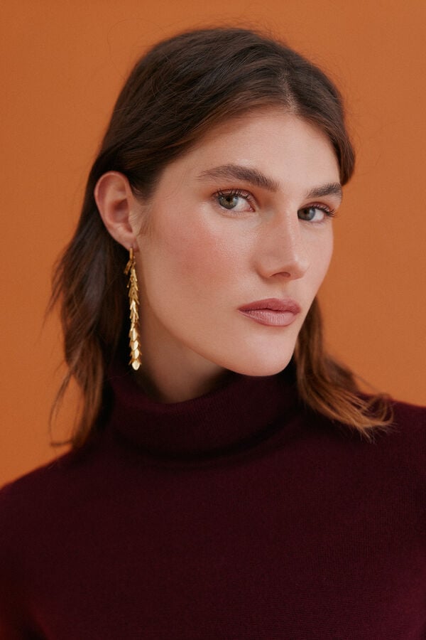 Hoss Intropia Ilse. Camisola de gola alta Laranja