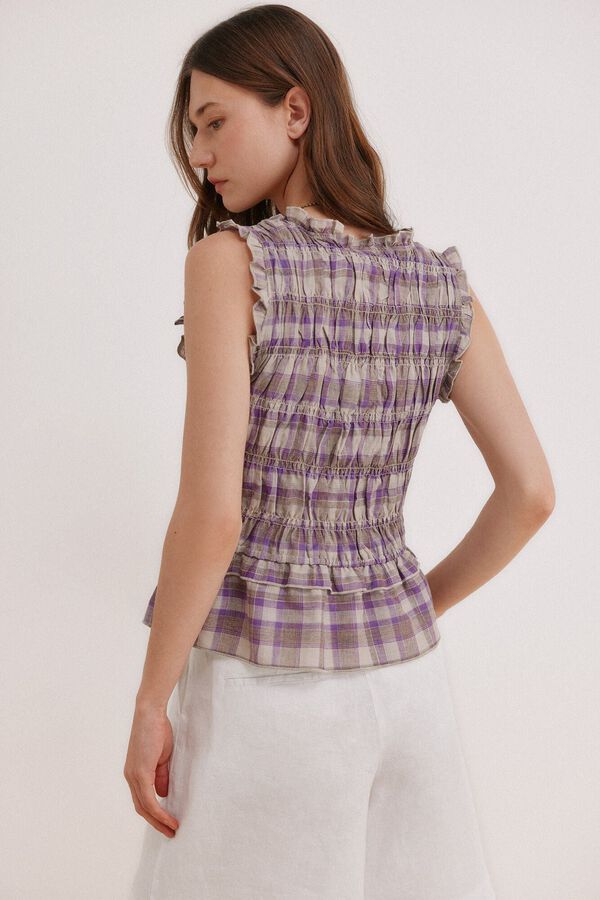 Hoss Intropia Galilea. Top xadrez Roxo