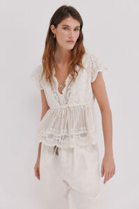 Hoss Intropia Greta. Top bordado