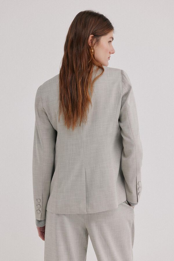 Hoss Intropia Eug&egrave;ne. Blazer fecho cruzado Cinzento