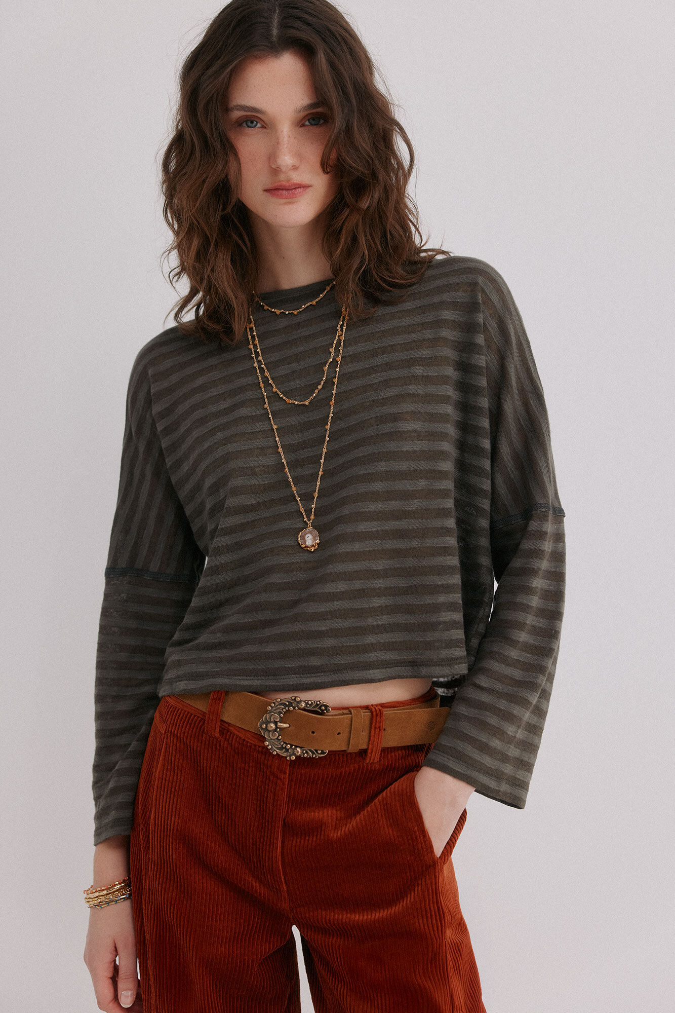 Hoss Intropia Marta. T-shirt gola padeiro