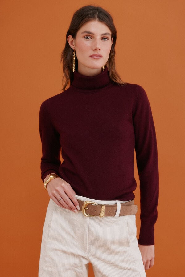 Hoss Intropia Ilse. Camisola de gola alta Laranja