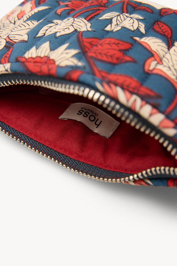 Hoss Intropia Lucina. Carteira estampada acolchoada Azul