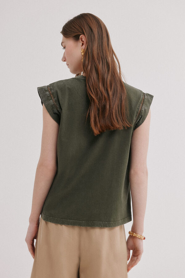 Hoss Intropia Mafi. T-shirt gola redonda Verde