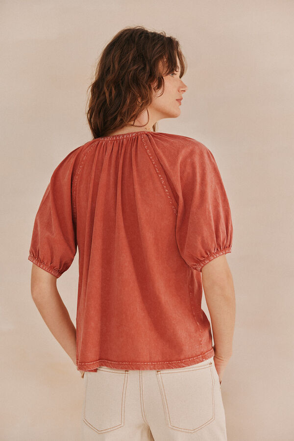 Hoss Intropia Fiona. T-shirt blouse Coral