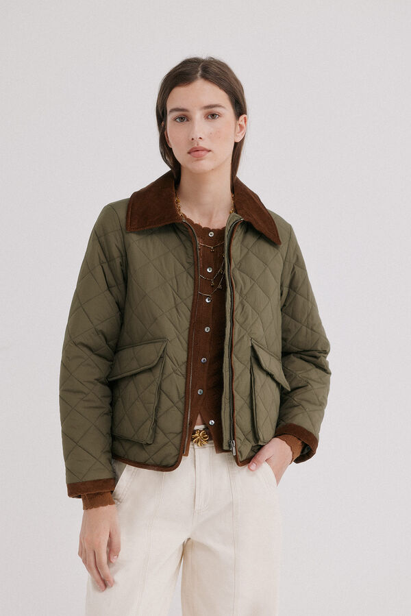 Hoss Intropia Devora. Casaco acolchoado Khaki