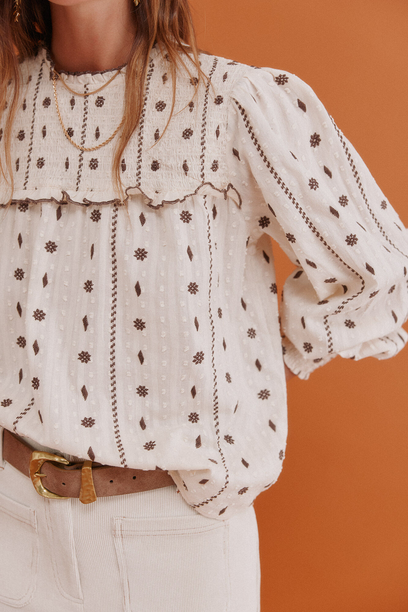 Hoss Intropia Catalina. Blusa com cintado = entallado