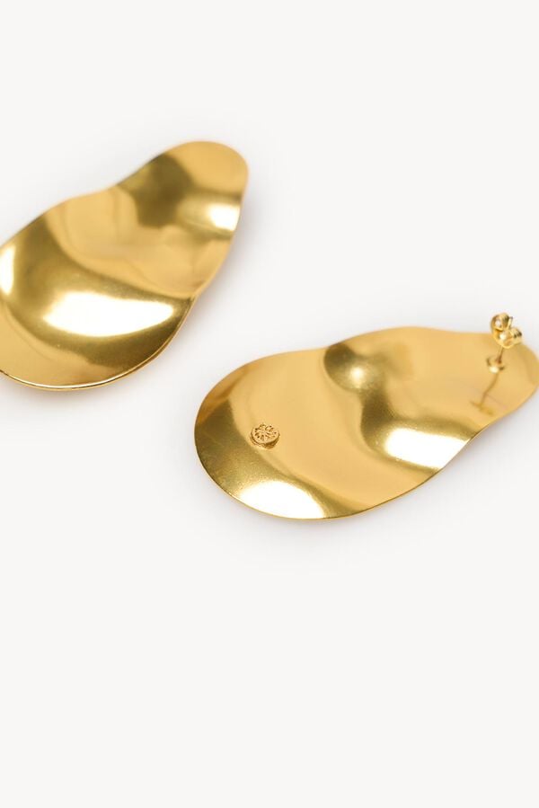 Hoss Intropia Lea. Pendientes largos Dorado