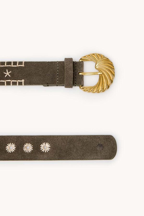 Hoss Intropia Lilit. Cinto em croute Verde