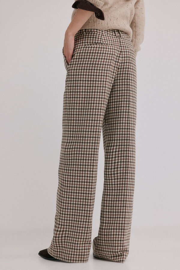 Hoss Intropia Prado. Cal&ccedil;a xadrez Ecru