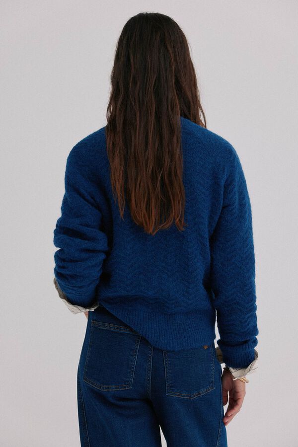 Hoss Intropia Ivonne. Camisola texturizado Azul
