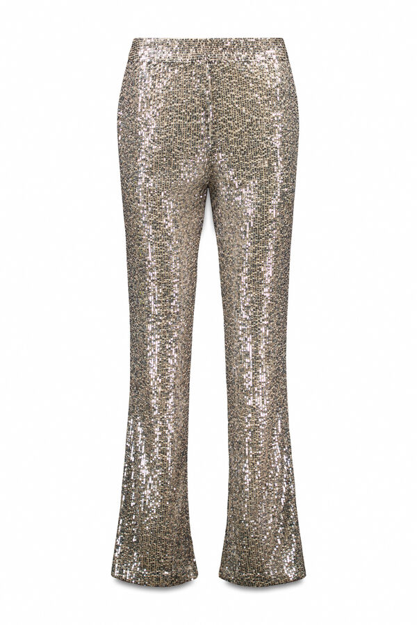 Hoss Intropia Priscila. Calças de lantejoulas Cinzento