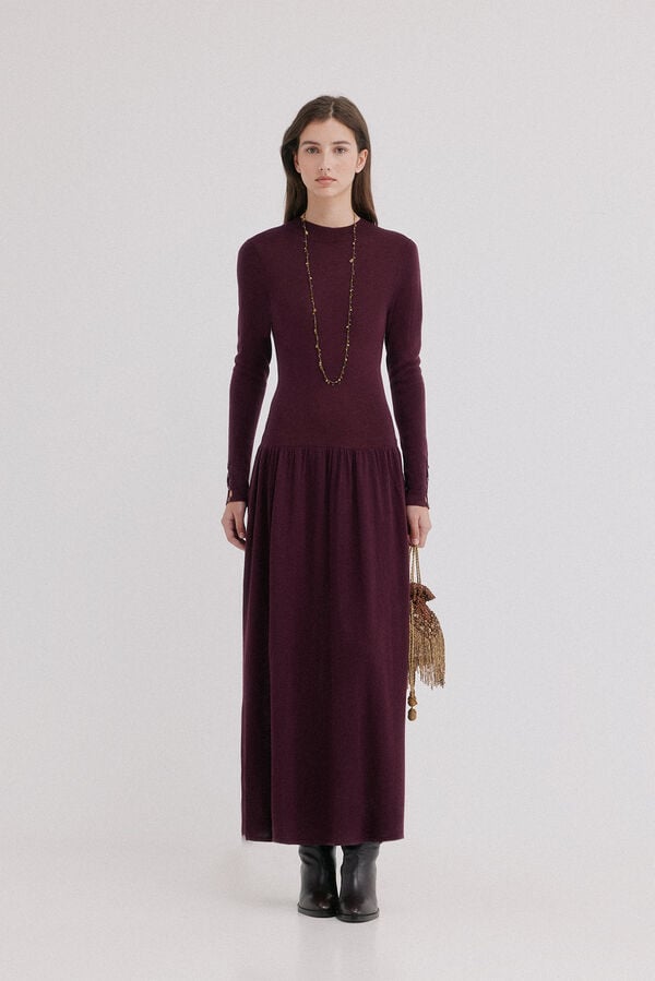 Hoss Intropia Aysel. Vestido de malha Roxo