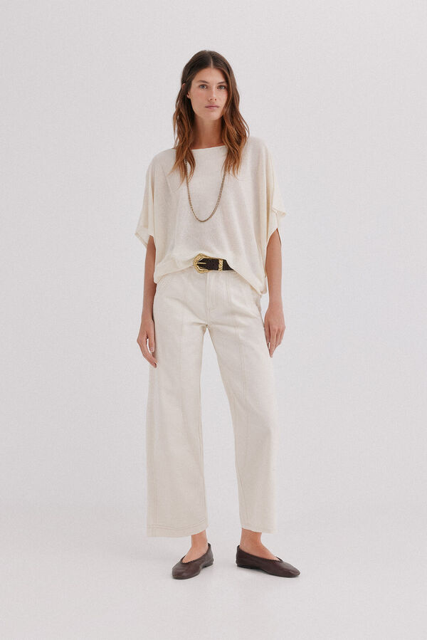 Hoss Intropia Indira. Camisola de malha Beige