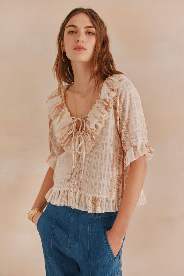 Hoss Intropia Astrid. Blusa estampada. Subiu