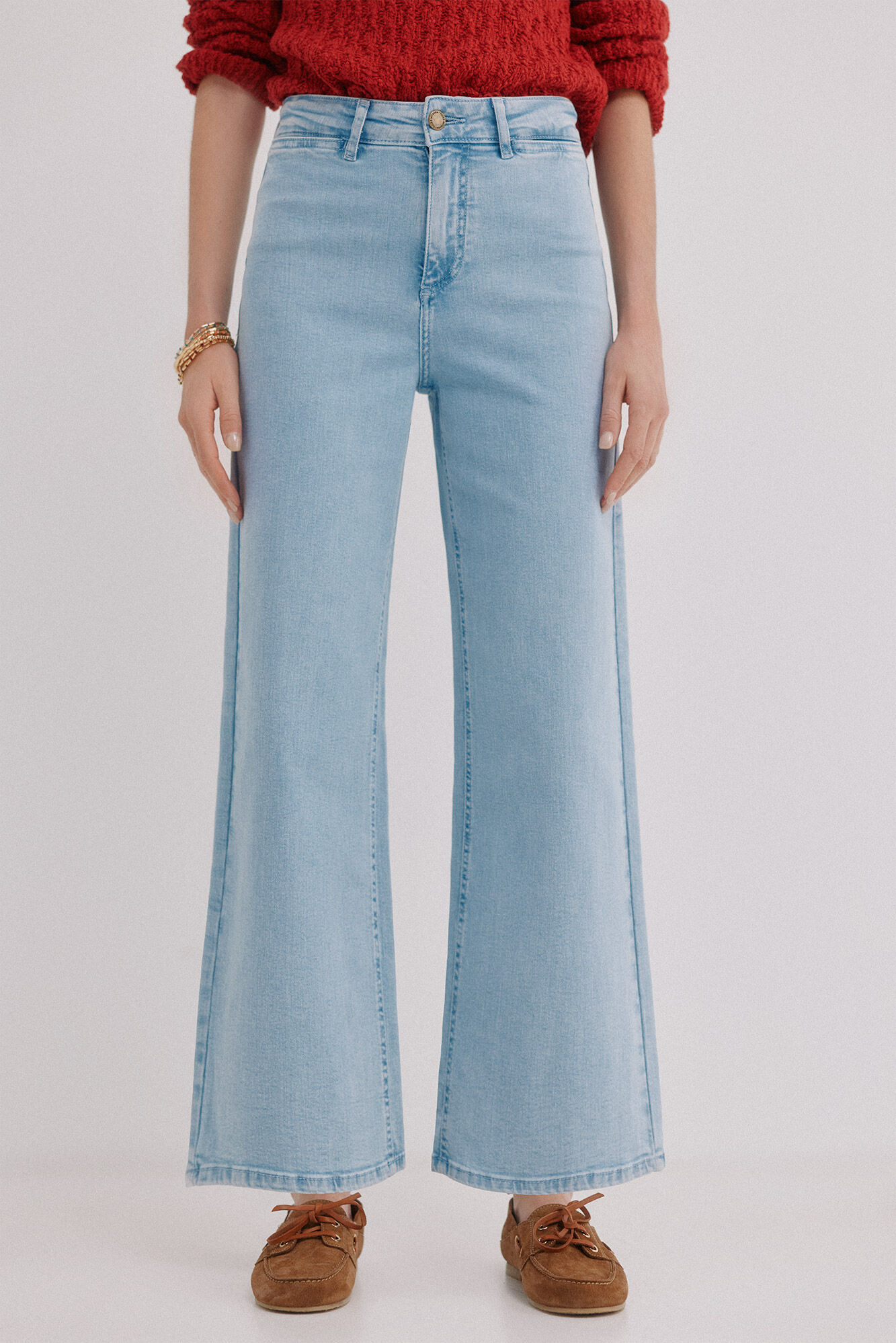 Hoss Intropia B&aacute;rbara. Jeans perna larga