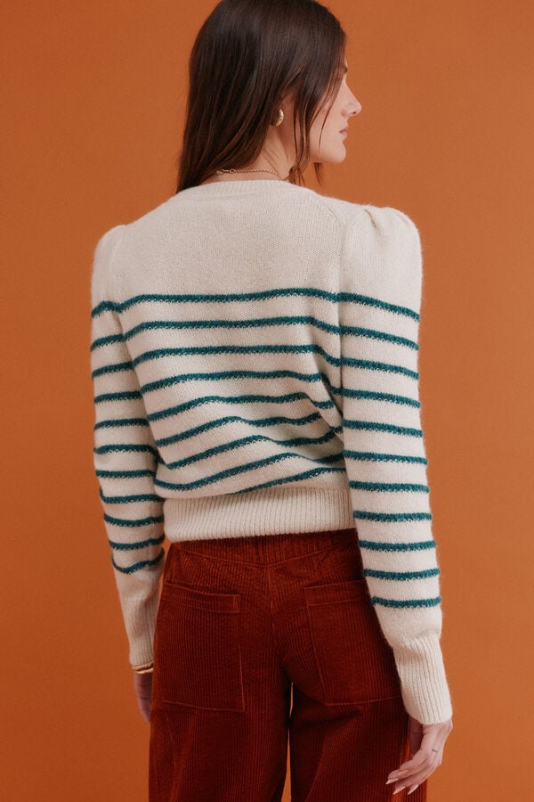 Hoss Intropia Ninnette. Camisola riscas white