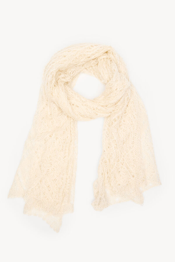 Hoss Intropia Lucila. Cachecol vazado Ecru