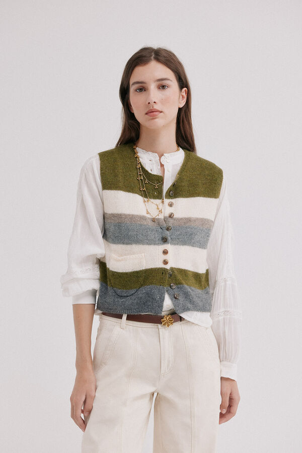 Hoss Intropia Isobel. Colete de riscas Multicolorido