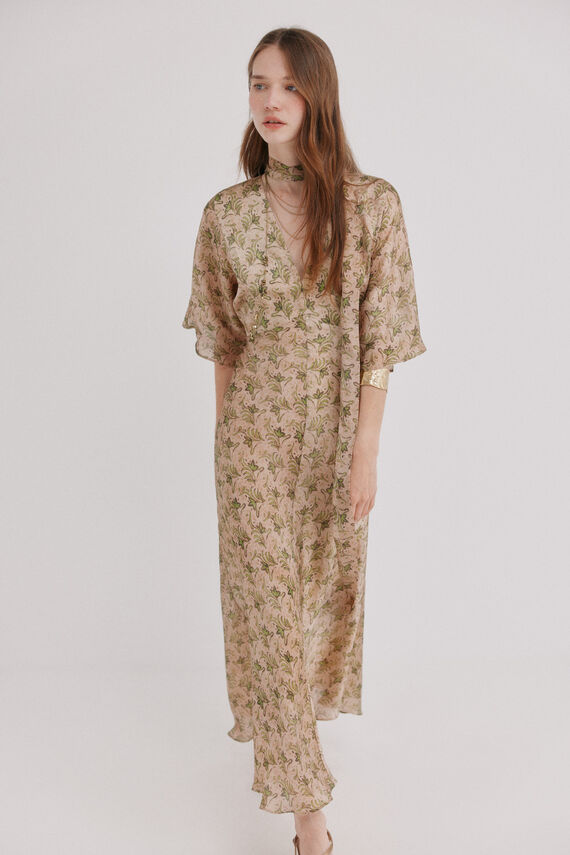 Astrid. Vestido satinado