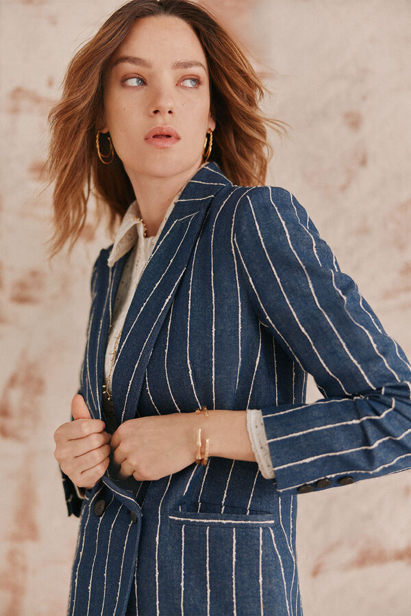 Hoss Intropia Elvira. Blazer riscas Azul